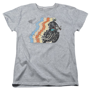 AN OFFCIALLY LICENSED HONDA RETRO HONDA WOMEN'S REGULAR FIT T-SHIRT ATHLETIC HEATHER