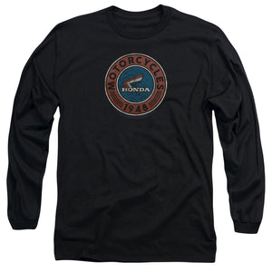 AN OFFCIALLY LICENSED HONDA MOTORCYCLE MEN'S LONG SLEEVE T-SHIRT BLACK