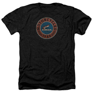 AN OFFCIALLY LICENSED HONDA MOTORCYCLE MEN'S HEATHER T-SHIRT CHARCOAL