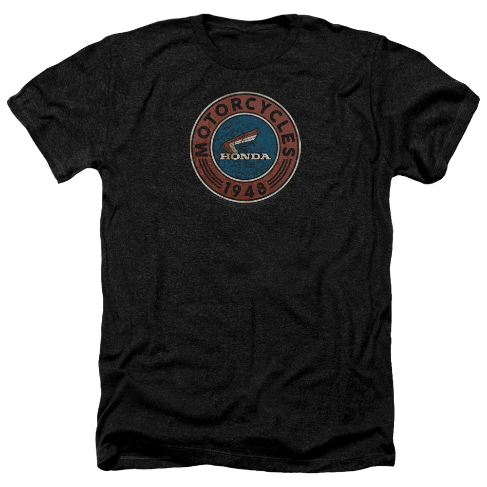 AN OFFCIALLY LICENSED HONDA MOTORCYCLE MEN'S HEATHER T-SHIRT CHARCOAL