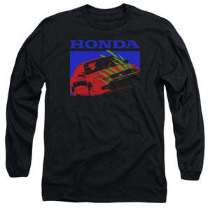 AN OFFCIALLY LICENSED HONDA CIVIC BOLD MEN'S LONG SLEEVE T-SHIRT BLACK