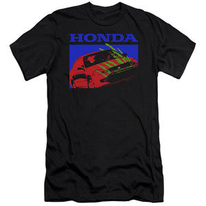 AN OFFCIALLY LICENSED HONDA CIVIC BOLD MEN'S PREMIUM SLIM FIT T-SHIRT BLACK