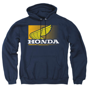 AN OFFCIALLY LICENSED HONDA WING GRADIENT ADULT UNISEX PULLOVER HOODIE NAVY