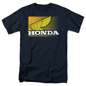 AN OFFCIALLY LICENSED HONDA WING GRADIENT MEN'S REGULAR FIT T-SHIRT NAVY