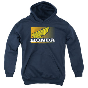 AN OFFCIALLY LICENSED HONDA WING GRADIENT YOUTH HOODIE NAVY
