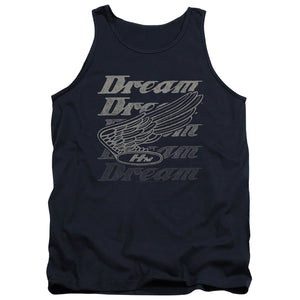 AN OFFCIALLY LICENSED HONDA MOTORCYCLES DREAMER ADULT UNISEX TANK TOP NAVY