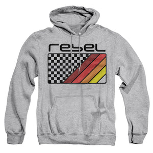 AN OFFCIALLY LICENSED HONDA REBEL CHECKERS AND STRIPES ADULT UNISEX PULLOVER HOODIE ATHLETIC HEATHER