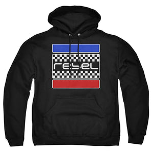 AN OFFCIALLY LICENSED HONDA REBEL CHECKERS ADULT UNISEX PULLOVER HOODIE BLACK