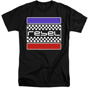 AN OFFCIALLY LICENSED HONDA REBEL CHECKERS MEN'S TALL FIT T-SHIRT BLACK