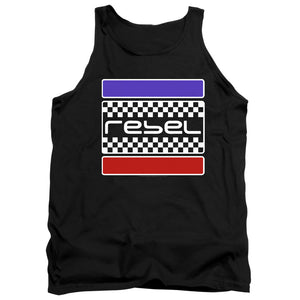 AN OFFCIALLY LICENSED HONDA REBEL CHECKERS ADULT UNISEX TANK TOP BLACK