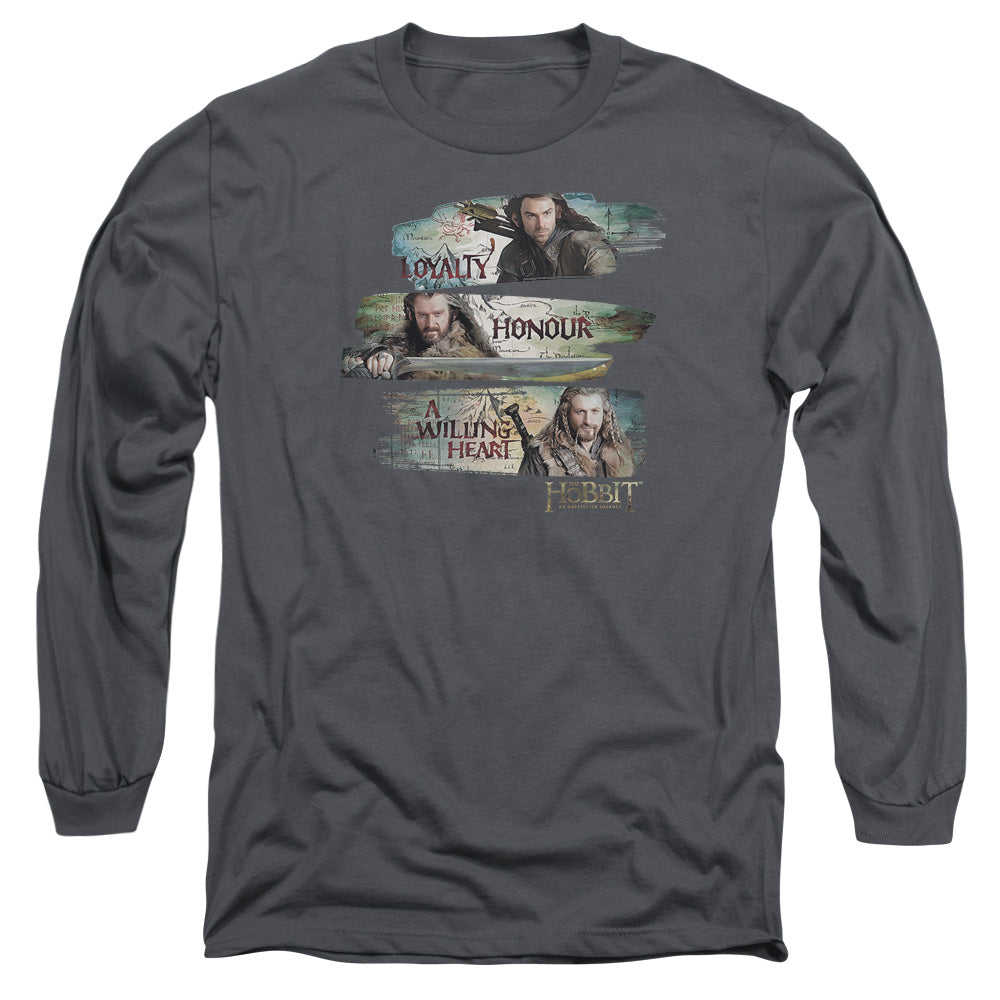 The Hobbit Loyalty And Honour Licensed Adult Unisex Long Sleeve T-Shirt SM-2X