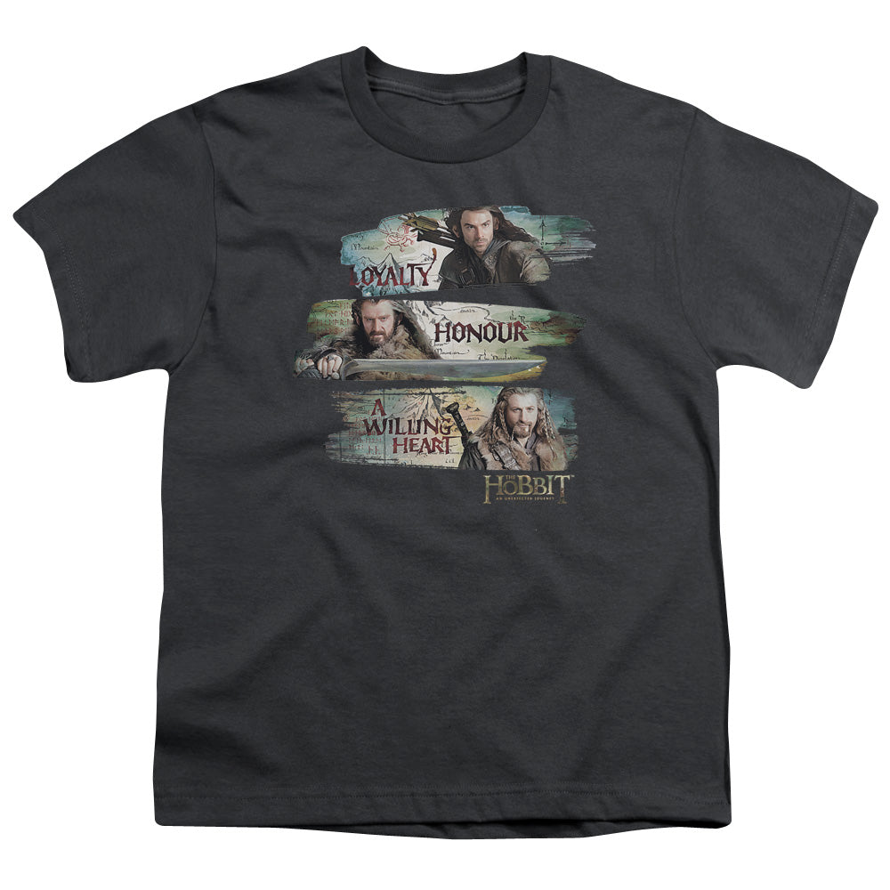 The Hobbit Loyalty And Honour Licensed Kid's T-Shirt (Ages 4-7) XS-XL