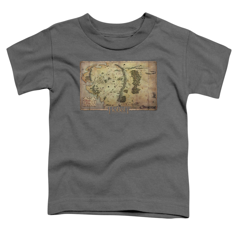 The Hobbit Middle Earth Map Licensed Toddler T-Shirt LG