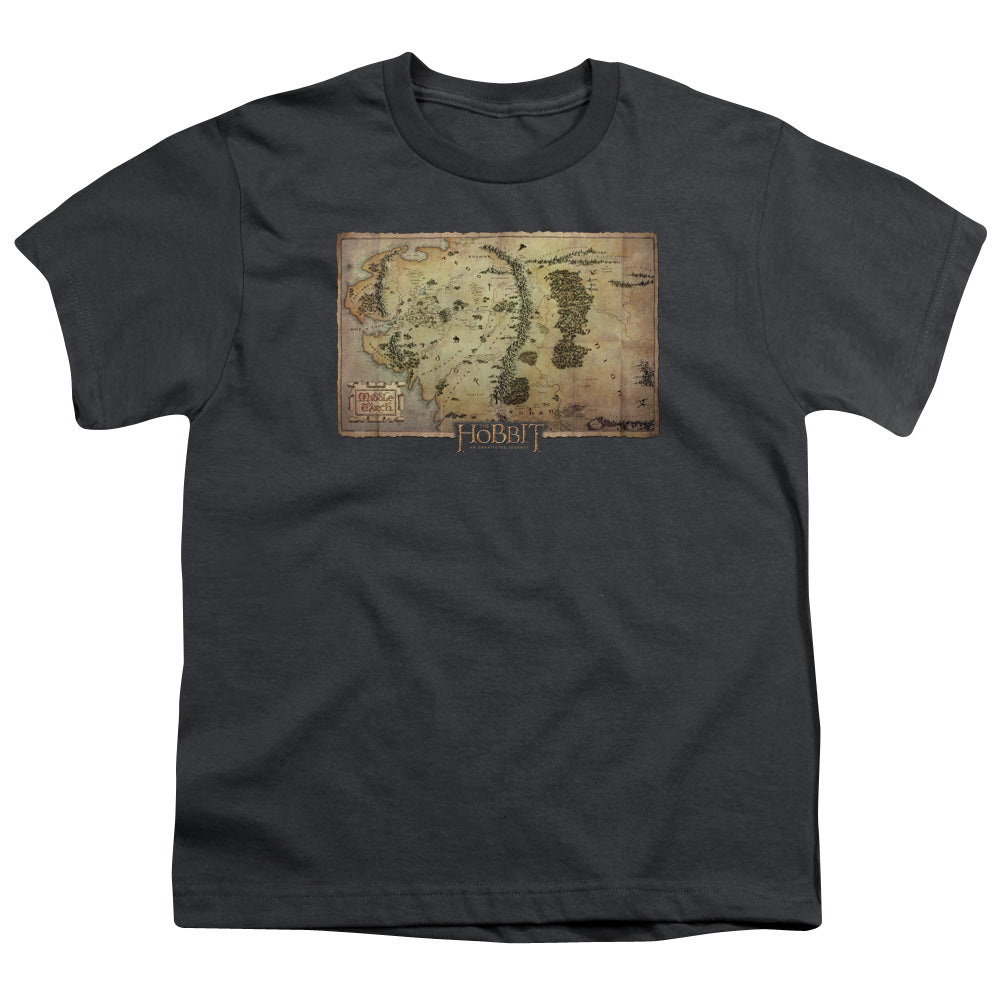 The Hobbit Middle Earth Map Licensed Kid's T-Shirt (Ages 4-7) XS-XL