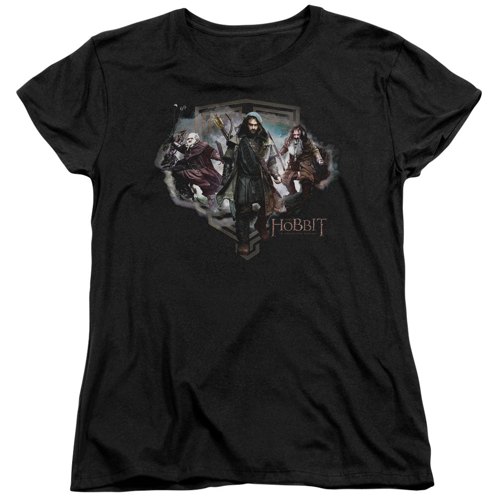 The Hobbit Three Dwarves Licensed Women's T-Shirt Regular Fit SM-2X