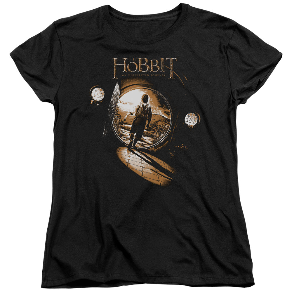 The Hobbit Hobbit Hole Licensed Women's T-Shirt Regular Fit SM-2X