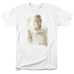 AN OFFCIALLY LICENSED HOBBIT GALADRIEL MEN'S REGULAR FIT T-SHIRT WHITE