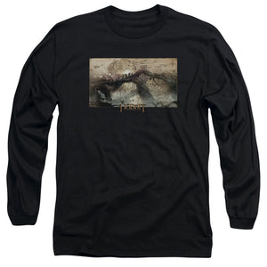 AN OFFCIALLY LICENSED HOBBIT EPIC JOURNEY MEN'S LONG SLEEVE T-SHIRT BLACK