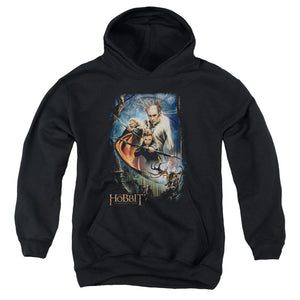 AN OFFCIALLY LICENSED HOBBIT THRANDUILS REALM YOUTH HOODIE BLACK