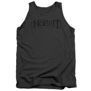 AN OFFCIALLY LICENSED HOBBIT ORNATE LOGO ADULT UNISEX TANK TOP CHARCOAL