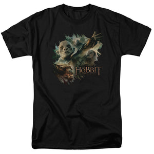 AN OFFCIALLY LICENSED HOBBIT BADDIES MEN'S REGULAR FIT T-SHIRT BLACK