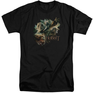 AN OFFCIALLY LICENSED HOBBIT BADDIES MEN'S TALL FIT T-SHIRT BLACK