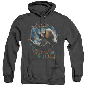 AN OFFCIALLY LICENSED HOBBIT KNIVES ADULT UNISEX HEATHER PULLOVER HOODIE BLACK