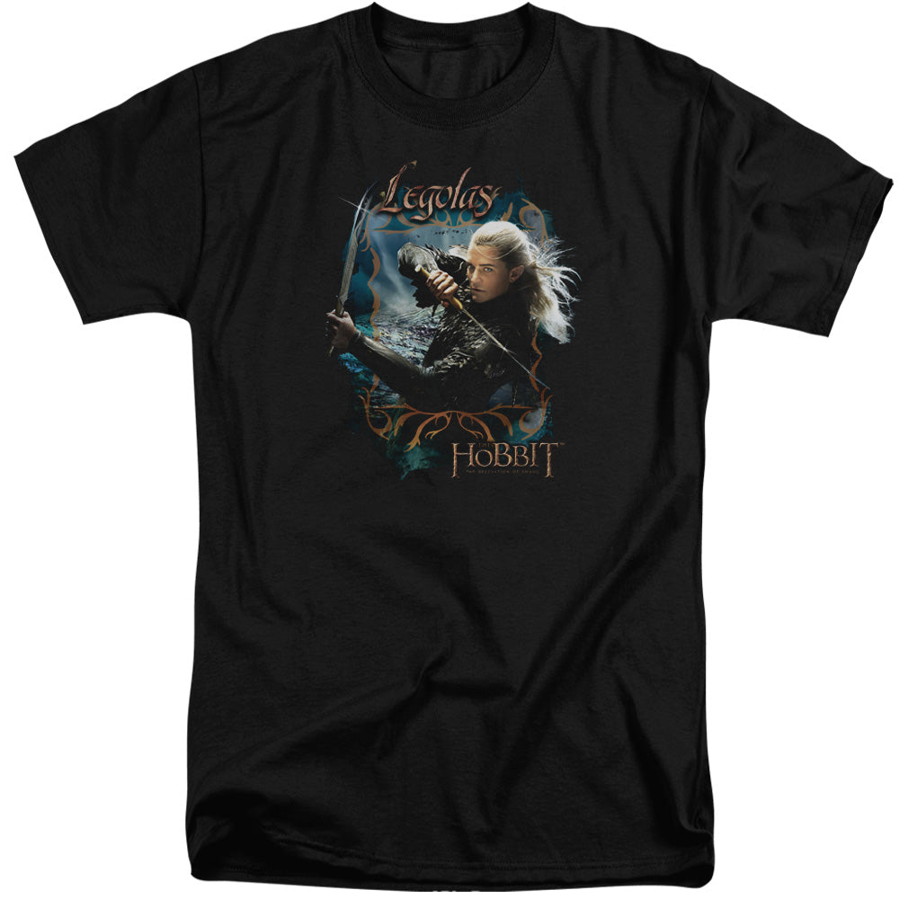 AN OFFCIALLY LICENSED HOBBIT KNIVES MEN'S TALL FIT T-SHIRT BLACK