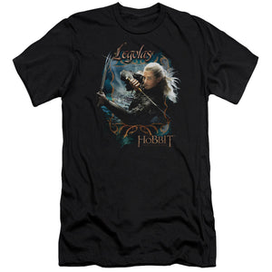 AN OFFCIALLY LICENSED HOBBIT KNIVES MEN'S PREMIUM SLIM FIT T-SHIRT BLACK