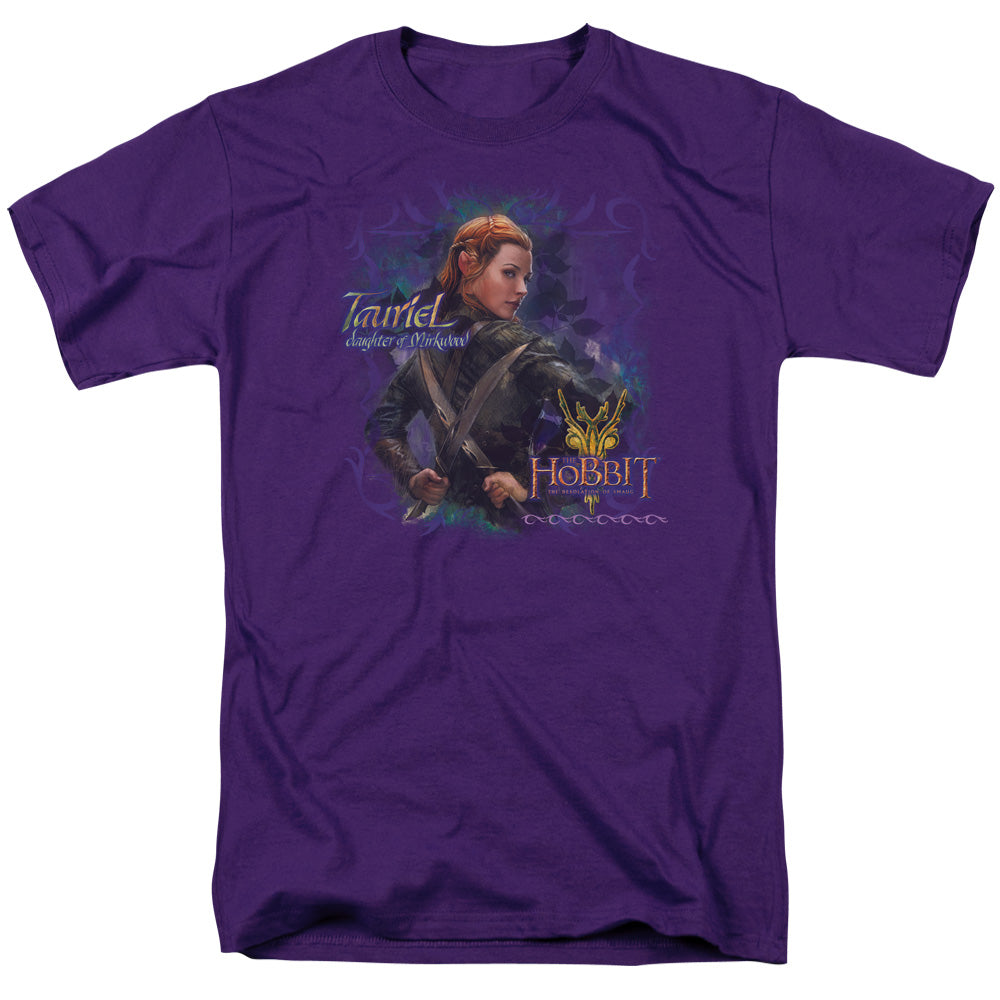AN OFFCIALLY LICENSED HOBBIT DAUGHTER MEN'S REGULAR FIT T-SHIRT PURPLE