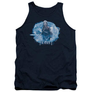 AN OFFCIALLY LICENSED HOBBIT TANGLED WEB ADULT UNISEX TANK TOP NAVY