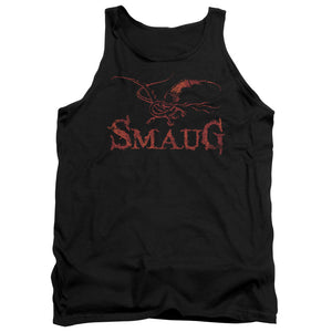 AN OFFCIALLY LICENSED HOBBIT DRAGON ADULT UNISEX TANK TOP BLACK