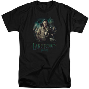 AN OFFCIALLY LICENSED HOBBIT PROTECTOR MEN'S TALL FIT T-SHIRT BLACK