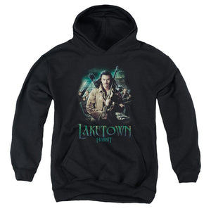 AN OFFCIALLY LICENSED HOBBIT PROTECTOR YOUTH HOODIE BLACK