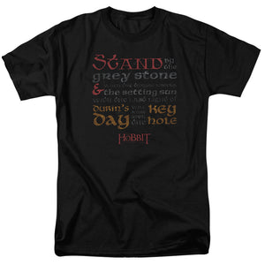 AN OFFCIALLY LICENSED HOBBIT KEYHOLE MEN'S REGULAR FIT T-SHIRT BLACK