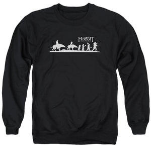 AN OFFCIALLY LICENSED HOBBIT ORC COMPANY ADULT UNISEX CREWNECK SWEATSHIRT BLACK