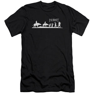 AN OFFCIALLY LICENSED HOBBIT ORC COMPANY MEN'S PREMIUM SLIM FIT T-SHIRT BLACK