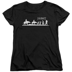 AN OFFCIALLY LICENSED HOBBIT ORC COMPANY WOMEN'S REGULAR FIT T-SHIRT BLACK