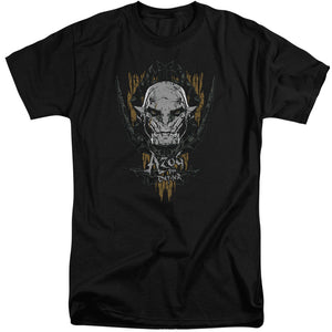 AN OFFCIALLY LICENSED HOBBIT AZOG MEN'S TALL FIT T-SHIRT BLACK