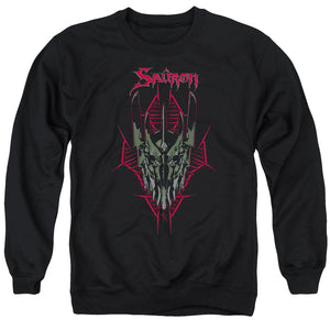 AN OFFCIALLY LICENSED HOBBIT EVILS HELM ADULT UNISEX CREWNECK SWEATSHIRT BLACK