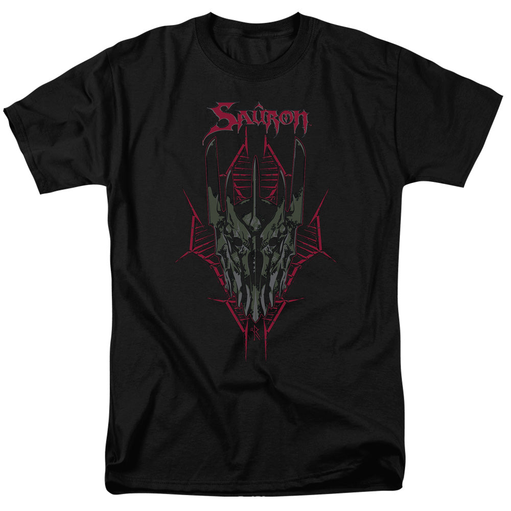 AN OFFCIALLY LICENSED HOBBIT EVILS HELM MEN'S REGULAR FIT T-SHIRT BLACK