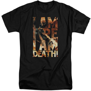 AN OFFCIALLY LICENSED HOBBIT I AM FIRE MEN'S TALL FIT T-SHIRT BLACK