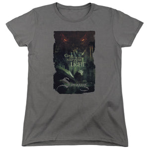 AN OFFCIALLY LICENSED HOBBIT TAUNT WOMEN'S REGULAR FIT T-SHIRT CHARCOAL