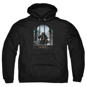 AN OFFCIALLY LICENSED HOBBIT BILBO POSTER ADULT UNISEX PULLOVER HOODIE BLACK