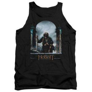 AN OFFCIALLY LICENSED HOBBIT BILBO POSTER ADULT UNISEX TANK TOP BLACK