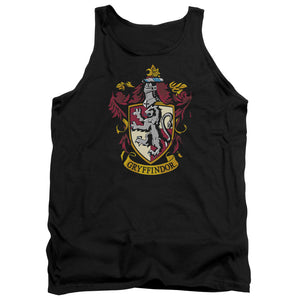 AN OFFCIALLY LICENSED HARRY POTTER GRYFFINDOR CREST ADULT UNISEX TANK TOP BLACK