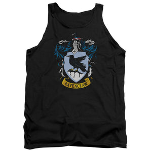 AN OFFCIALLY LICENSED HARRY POTTER RAVENCLAW CREST ADULT UNISEX TANK TOP BLACK