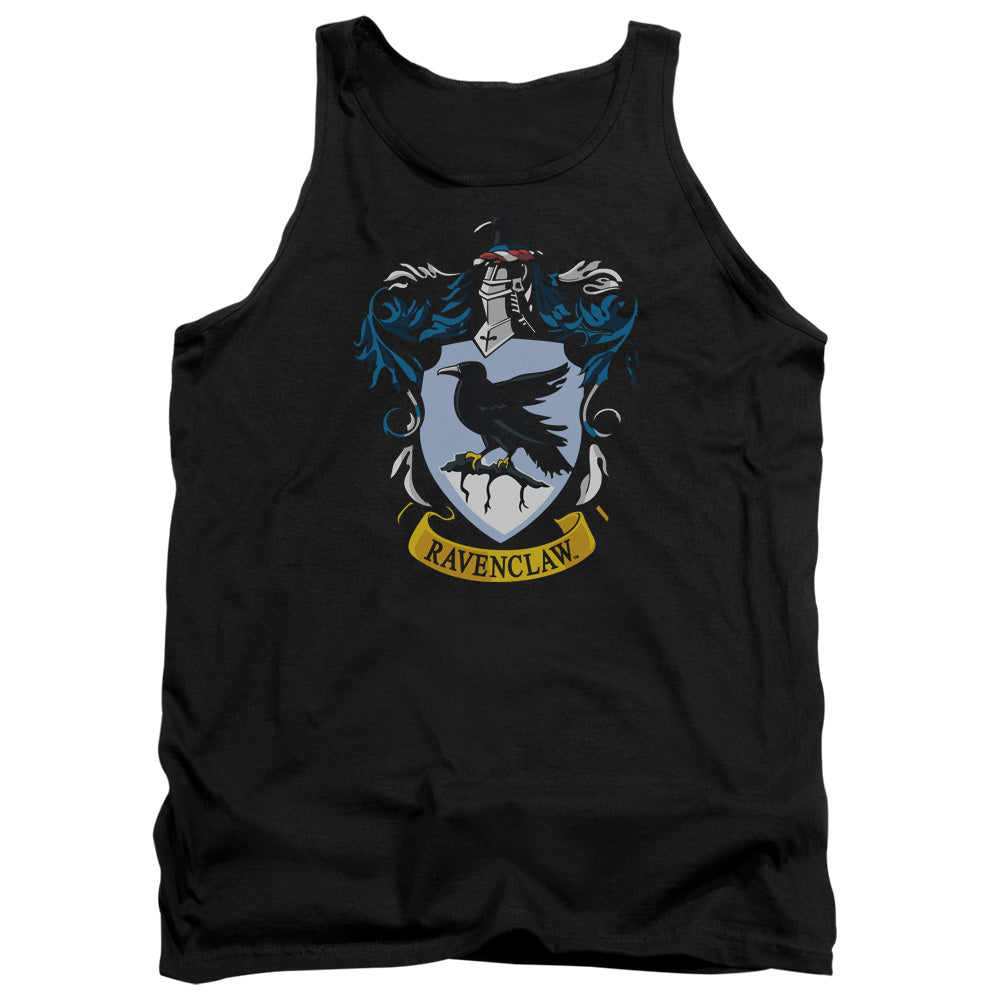 AN OFFCIALLY LICENSED HARRY POTTER RAVENCLAW CREST ADULT UNISEX TANK TOP BLACK