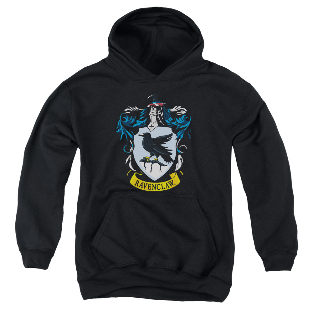 AN OFFCIALLY LICENSED HARRY POTTER RAVENCLAW CREST YOUTH HOODIE BLACK
