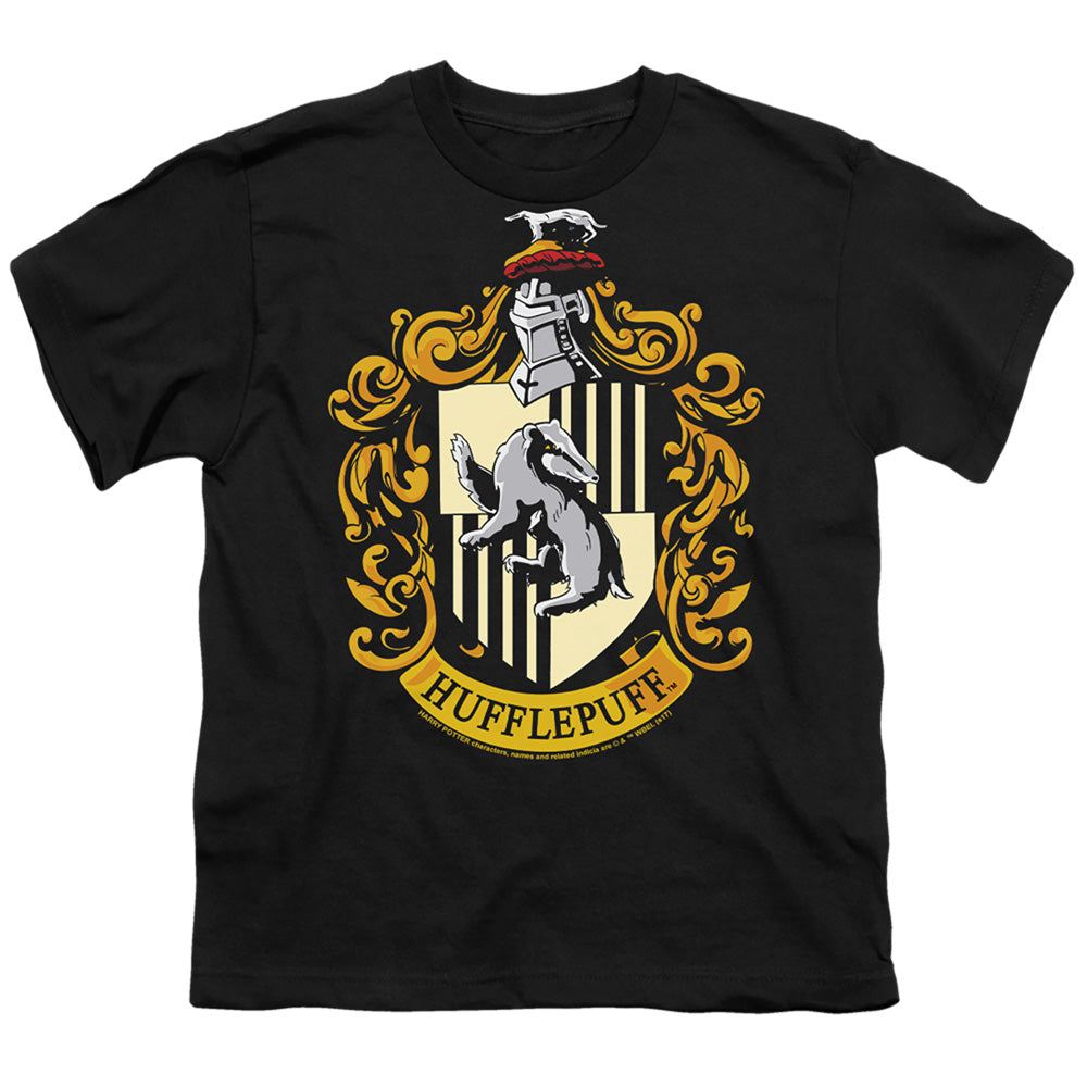 Harry Potter Hufflepuff Crest Licensed Kid's T-Shirt (Ages 4-7) SM-XL